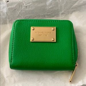 Michael Kors Jet Set Kelly Green Bifold Wallet